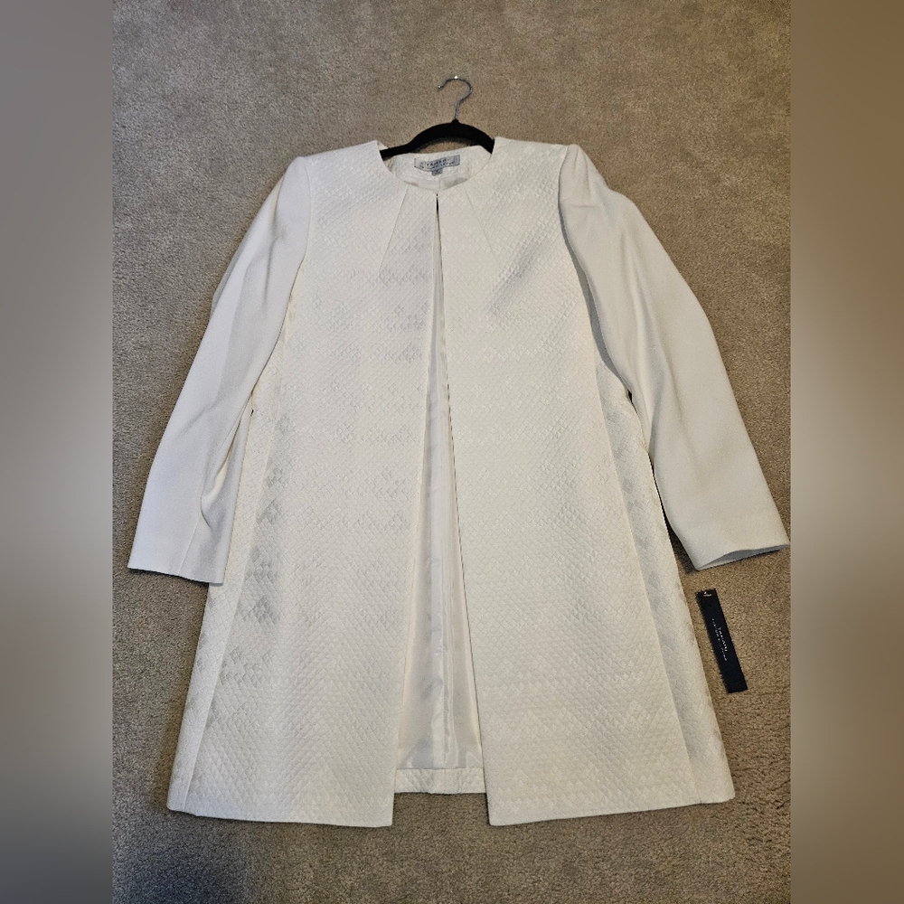 NWT Tahari White Women's Dress Jacket, Size 10